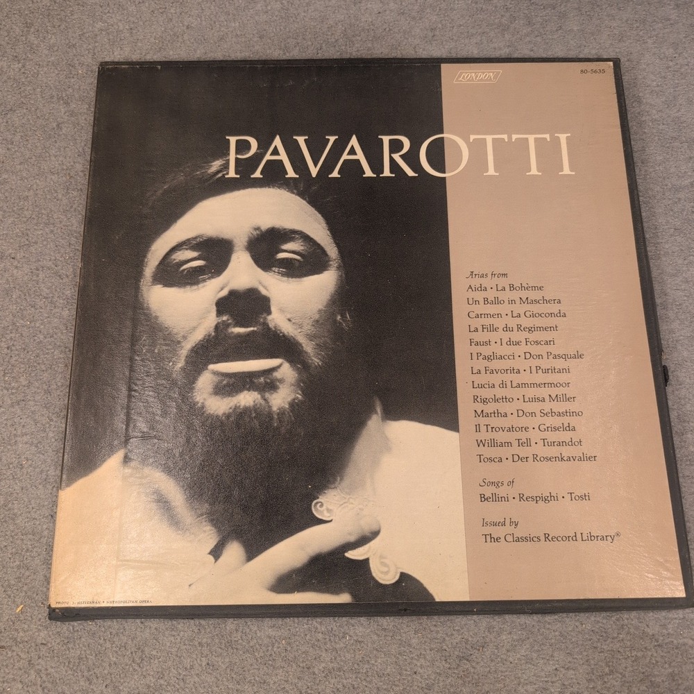 Luciano Pavarotti Arias and Songs 3 LP Vinyl Box Set London 80-5635 Classical - Picture 1 of 3